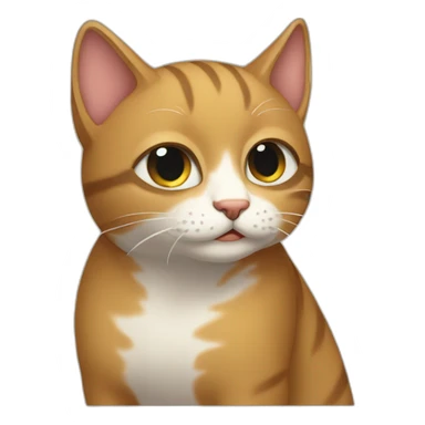 Gato llorando sticker