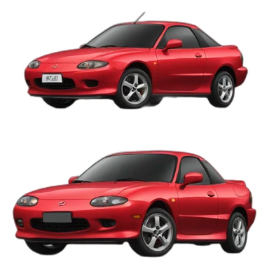 Mazda mx3 red sticker