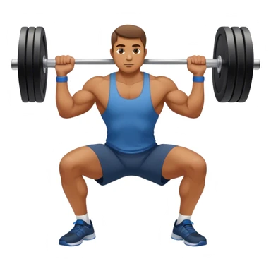 guy weighted lunges exercise sticker