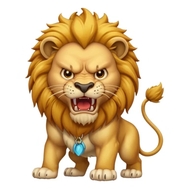 Angry lion sticker