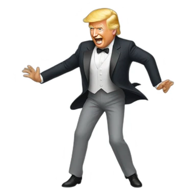 Donald Trump who dansing sticker