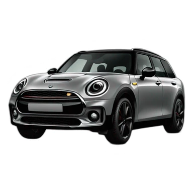 grey mini clubman black pack sticker