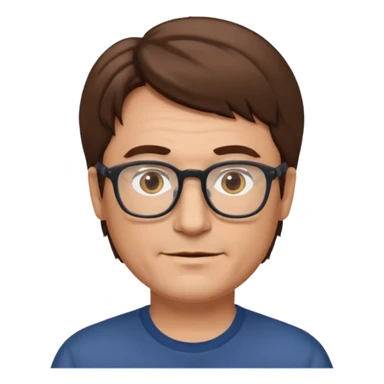 homme cheveux µbrun age moyen blanc lunettes sticker