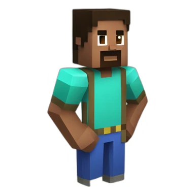 A man playing Minecraft sticker