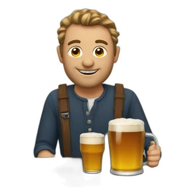 marcon with a pint sticker