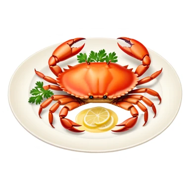 Plate of crab coquette  sticker