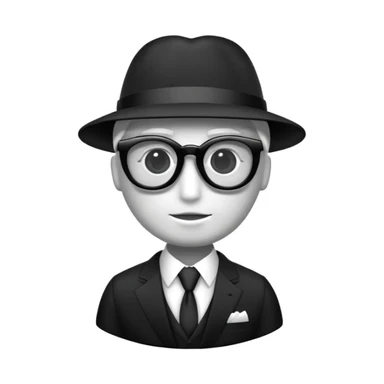 Pelicano con traje de gala y lentes oscuros  sticker