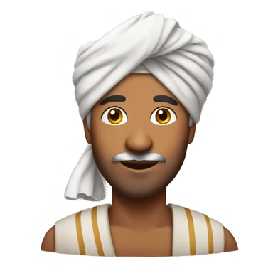Indian man wearing turban sticker
