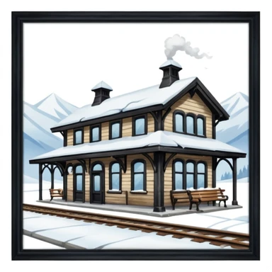 Frostline Train Station sticker
