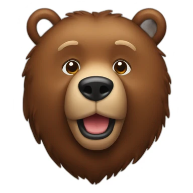 a brown bear is streaming sticker