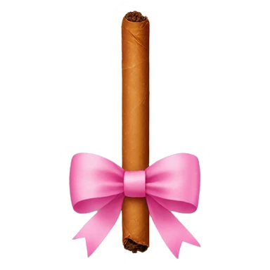 Cigarillo with a pink bow  sticker