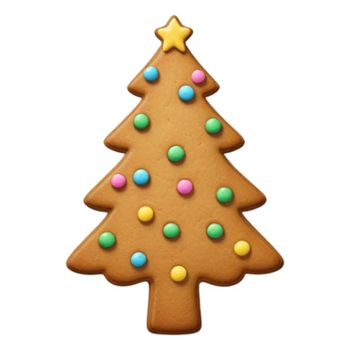 gingerbread cookies in the form of a Christmas tree sticker