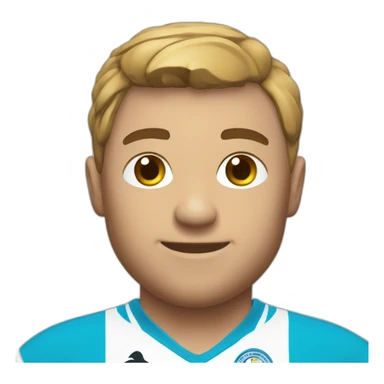 Personnage avec le maillot de Marseille sticker