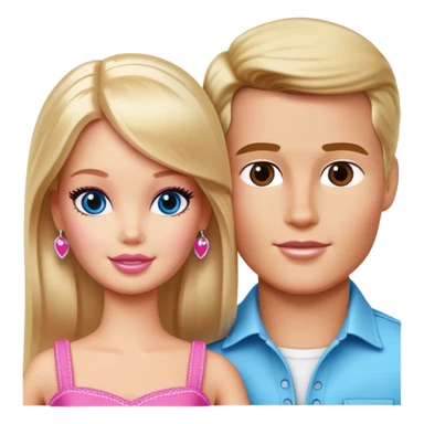 Barbie and Ken  sticker