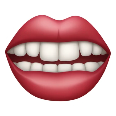 lips with fangs  sticker