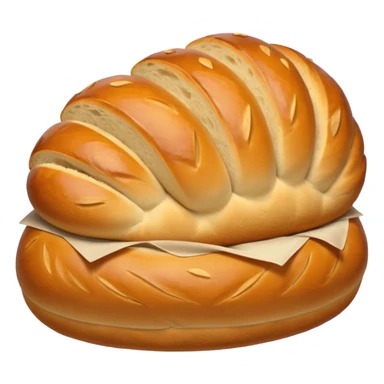 bread loaf taking a nap sticker