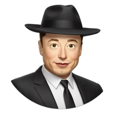 Elon musk avec une kippa sticker