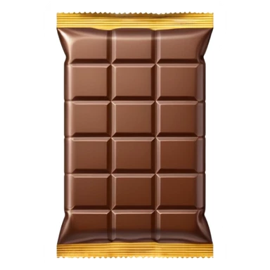 chocolate bar with bag sticker