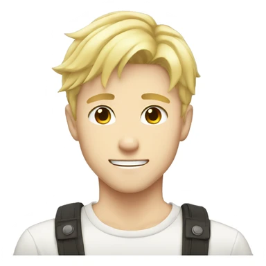 blonde anime guy sticker