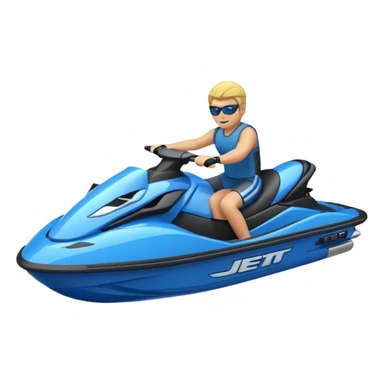 Create a realistic jetski sticker