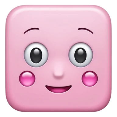 simple girly pink square sticker