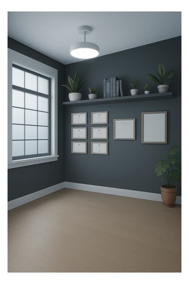 faMMI QUESTA STANZA SENZA LE PERSONE E SENZA LETTINO, SOLO LA STANZA. FALLA MOLTO PIù LUMINOSA CON LUCI PIù FREDDE E MODERNE, NON LUCI GIALLE sticker