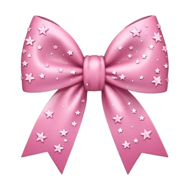 sakura bow with tiny stars sticker