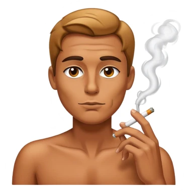 Personnage qui fume sticker
