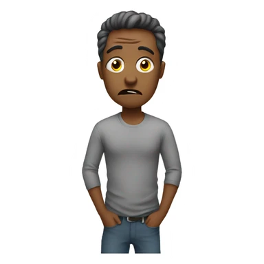 stressed man sticker