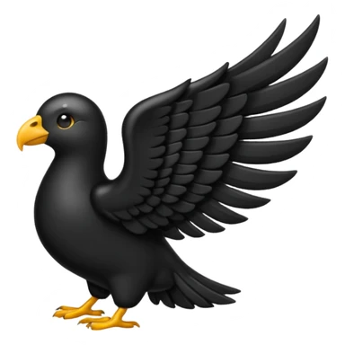 Black left wing emoji i can copy and paste sticker