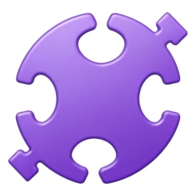 purple puzzel piece sticker