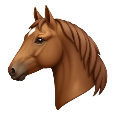 A horse head profile sticker