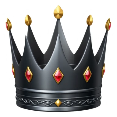 A standard dark crown for a king sticker