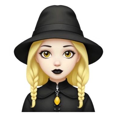 gothic with yellow hat sticker