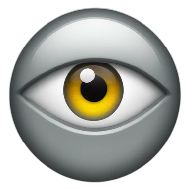 Eye in key circle sticker