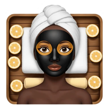 Lady  black face mask spa beauty full face relaxing sticker
