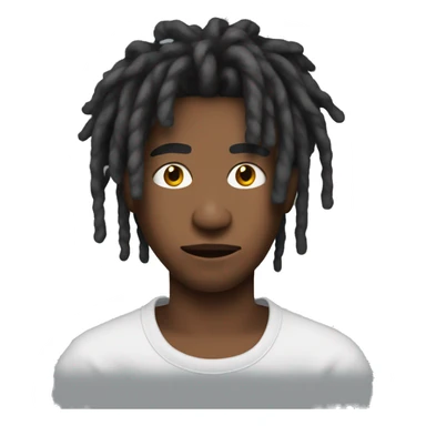 carti with red dreads sticker