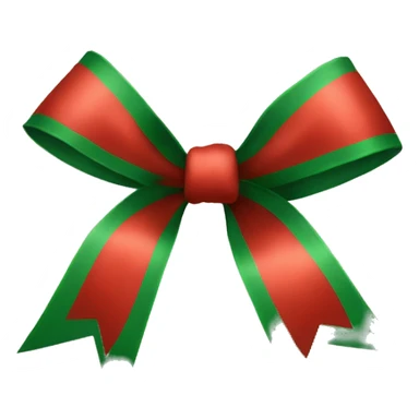 A Christmas bow sticker