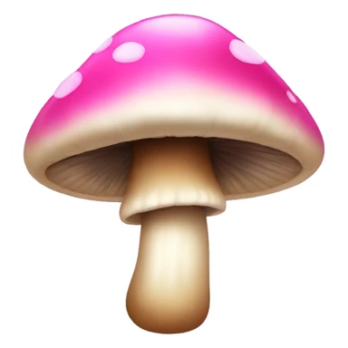 mushroom with pink bow sticker