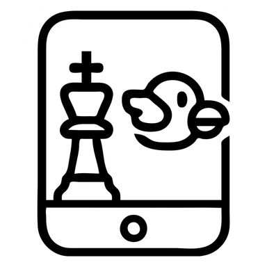 Chess flappy bird game  sticker