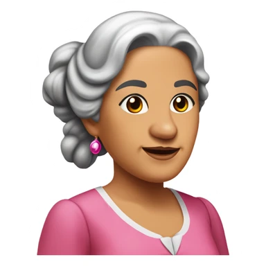 Mariana Bracetti Cuevas was a patriot and leader of the Puerto Rico independence movement. Pink dress. 2 pigtails. Dark hair old woman. sticker
