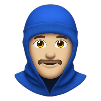 Royal Blue balaclava sticker