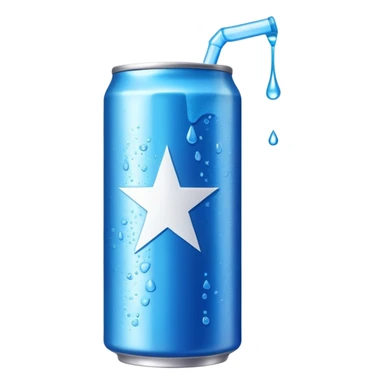 energy drink with flavoring sticker