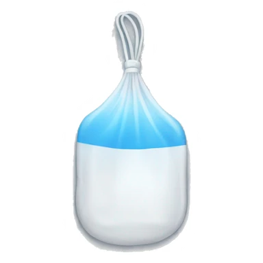 Saline bag sticker