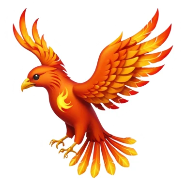 Phoenix force from marvel in a shape of bird sticker