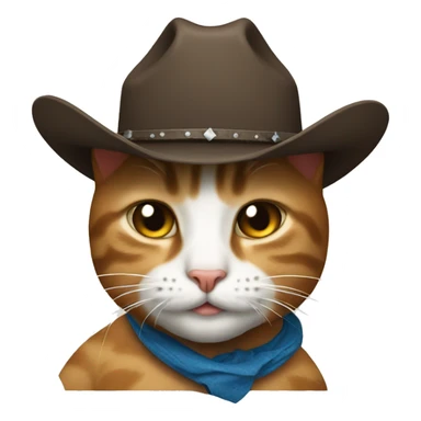 Cat with cowboy  sticker