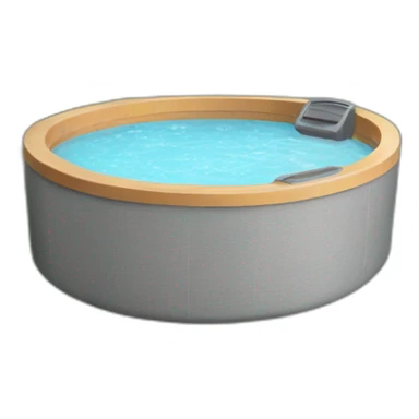 hot tub round sticker