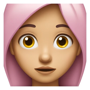 selfish girl is rolling her eyes sticker