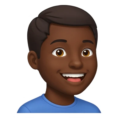 Tête de profil, et qui fait chute en montrant sa bouche sticker