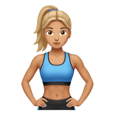Gym Girl vertical image sticker